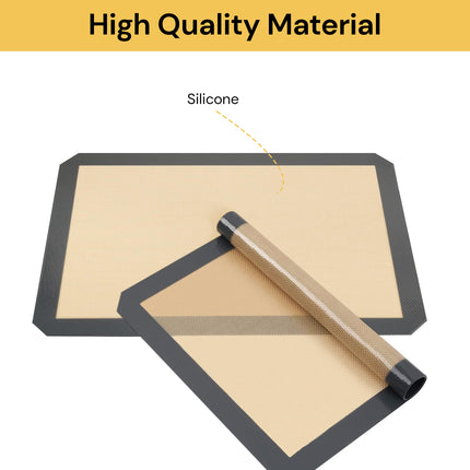 2PCs Silicone Baking Mats