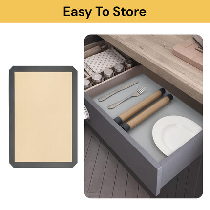 2PCs Silicone Baking Mats