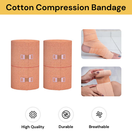 2PCs Cotton Compression Bandage