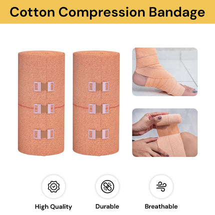 2PCs Cotton Compression Bandage