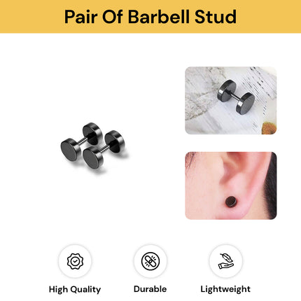 Pair Of Barbell Stud