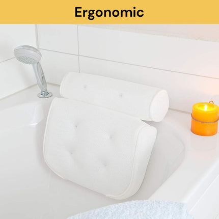 Bath Pillow With Mesh Surface