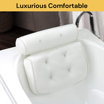 Bath Pillow With Mesh Surface