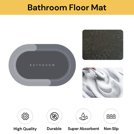 Super Absorbent Floor Mat - Quick Dry, Non-Slip