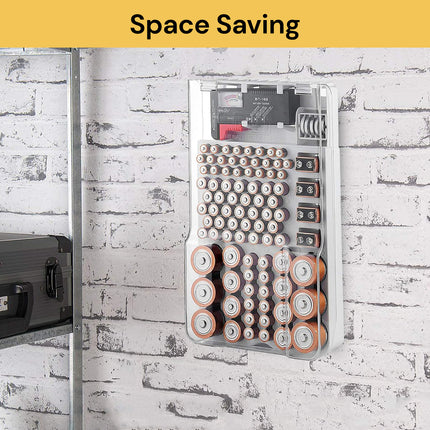 93 Slots Battery Organizer With Tester