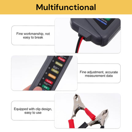 12V Digital Battery Alternator Tester