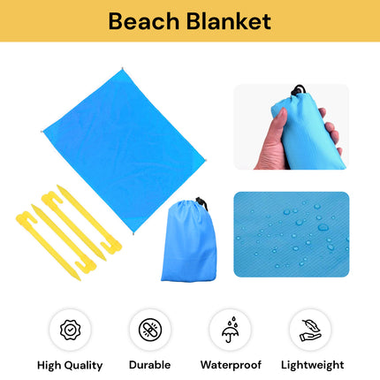 Beach Blanket Picnic Mat with Carry Bag