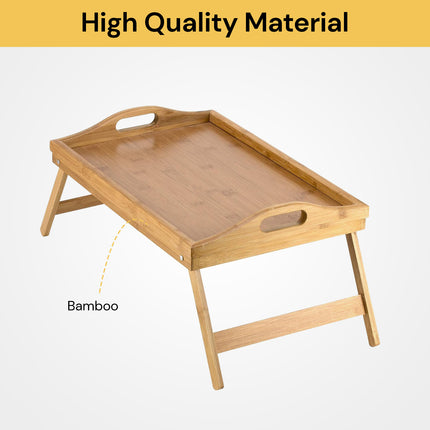 Kitchen Natural Bamboo Bed Tray