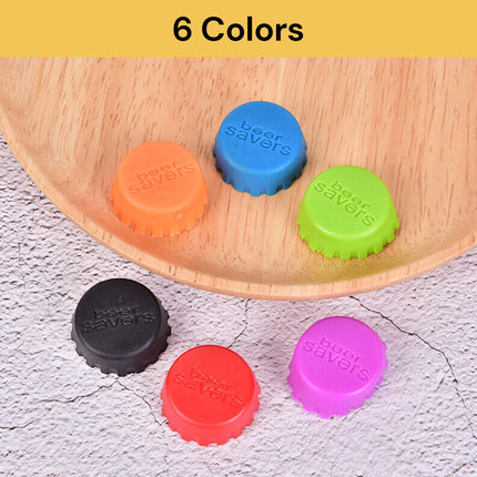 6Pcs Silicone Beer Caps BeerSavers09