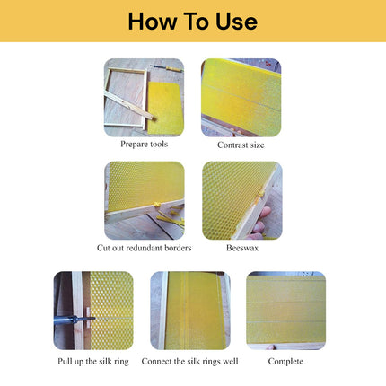 30pcs Beeswax Foundation Sheets
