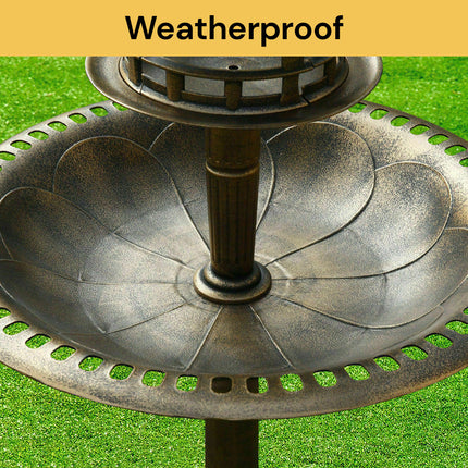 Solar Power Bird Bath Feeder