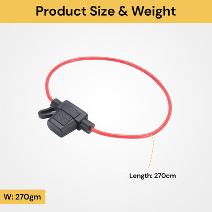 10PCs Blade Fuse Holder With 40A Fuse