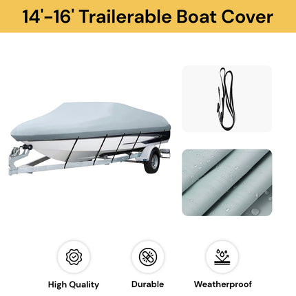 14'-16' Trailerable Boat Cover