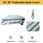 14'-16' Trailerable Boat Cover