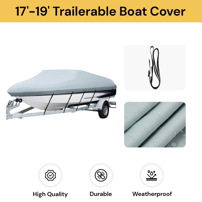 17'-19' Trailerable Boat Cover
