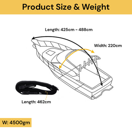 14'-16' Trailerable Boat Cover