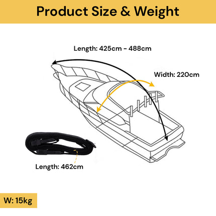 17'-19' Trailerable Boat Cover
