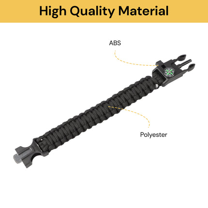 5 In 1 Multifuntional Paracord Survival Bracelet