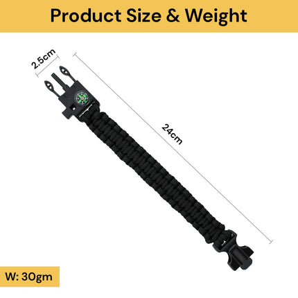 5 In 1 Multifuntional Paracord Survival Bracelet