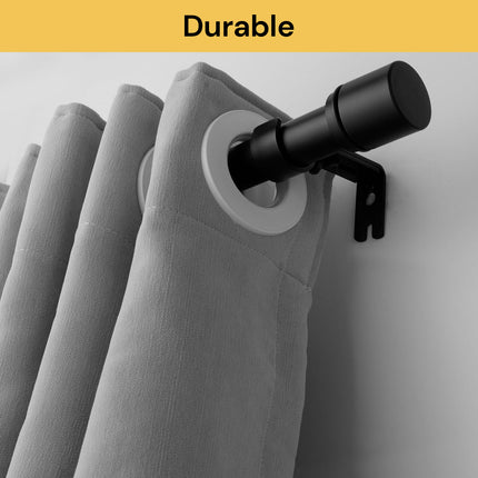 3PCs Adjustable Curtain Rod Wall Bracket Hooks