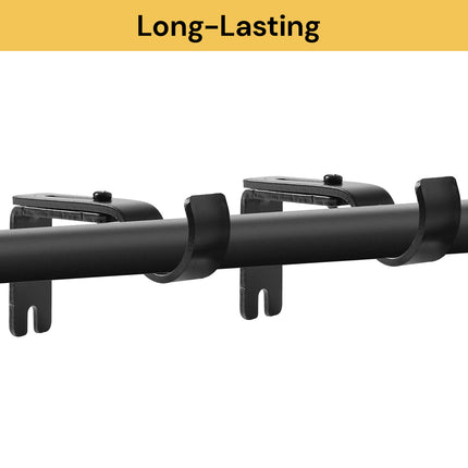 3PCs Adjustable Curtain Rod Wall Bracket Hooks