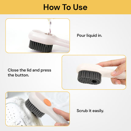 Automatic Soap Liquid Shoe Brush