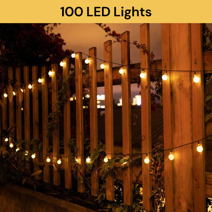 100LEDs Solar Powered Bubble String Lights