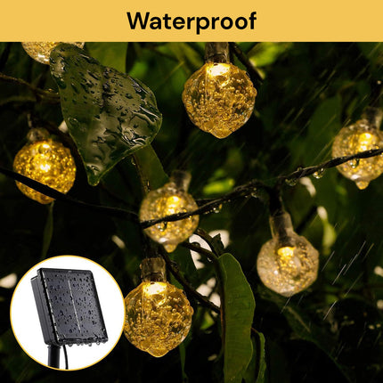 100LEDs Solar Powered Bubble String Lights