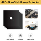 4PCs Non-Stick Burner Protector