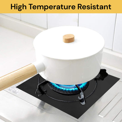 4PCs Non-Stick Burner Protector