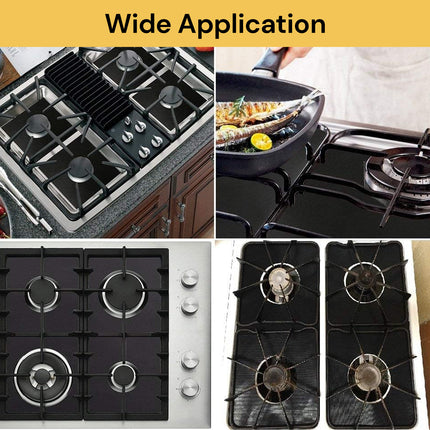 4PCs Non-Stick Burner Protector