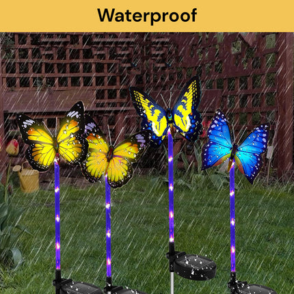 3PCs LED Garden Solar Butterfly Lights