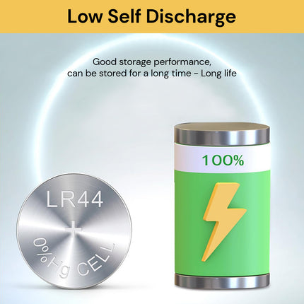 10PCs LR44 Alkaline Button Cell Battery