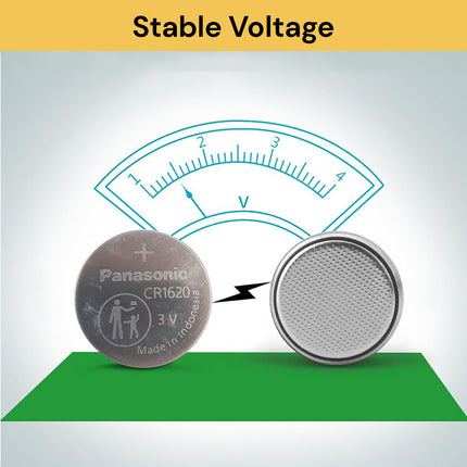 5PCs CR1620 Panasonic Coin Batteries