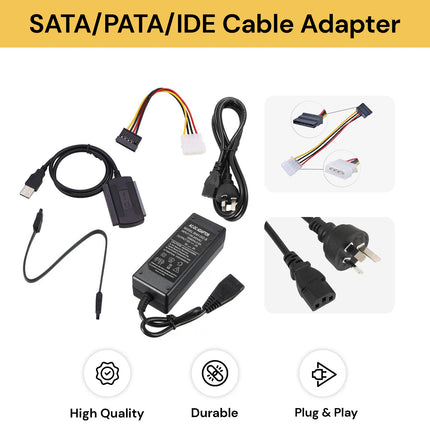 SATA/PATA/IDE To USB 2.0 Converter Cable Adapter