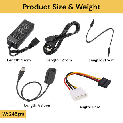 SATA/PATA/IDE To USB 2.0 Converter Cable Adapter