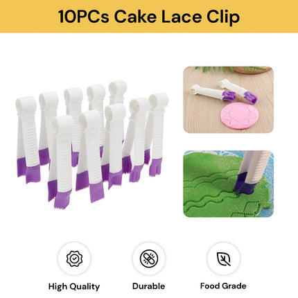 10PCs Cake Lace Clip