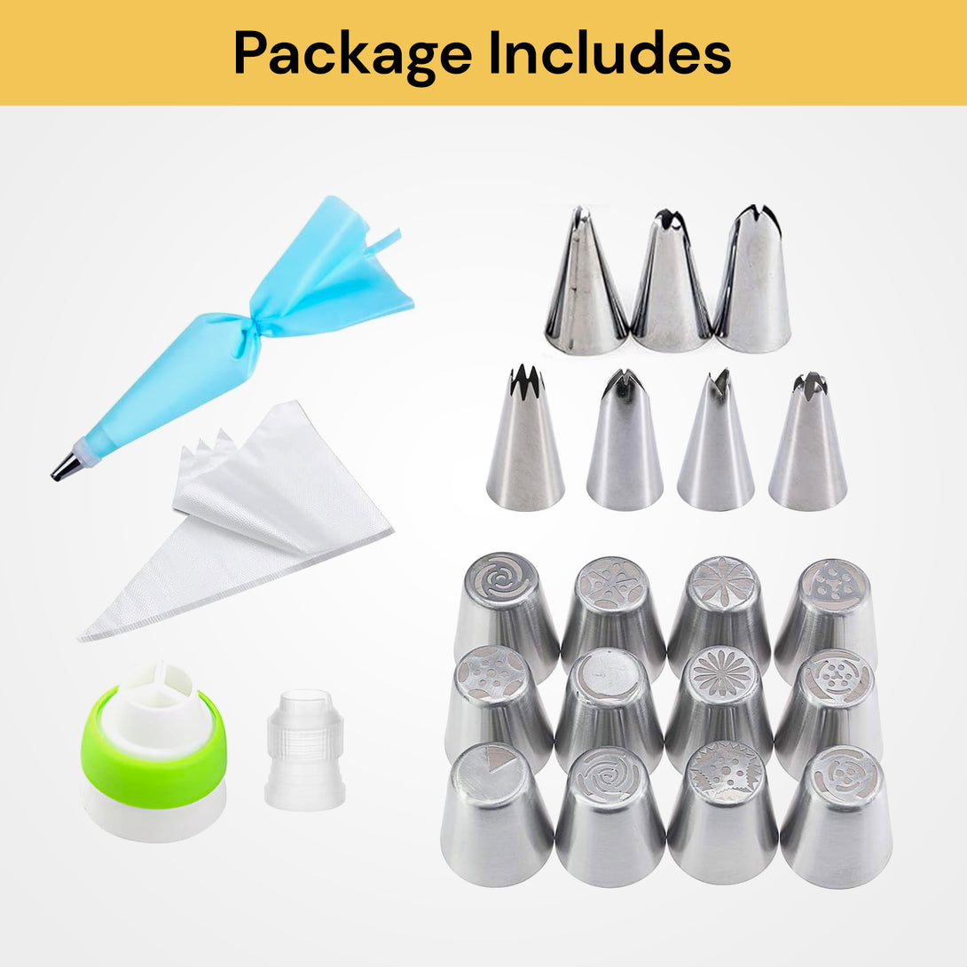 Tip Set 32Pcs Cake Piping Tips Set