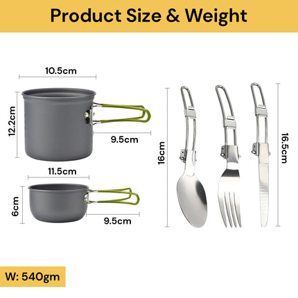 10PCs Camping Cooking Set