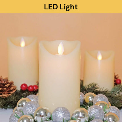 3PCs LED Flameless Candles