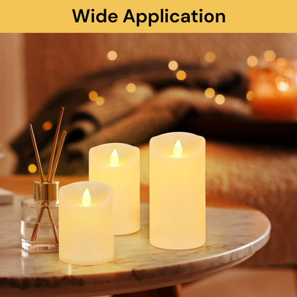 3PCs LED Flameless Candles