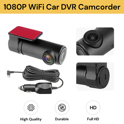 HD 1080P WiFi Car DVR Camcorder