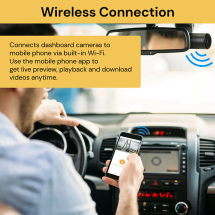 HD 1080P WiFi Car DVR Camcorder