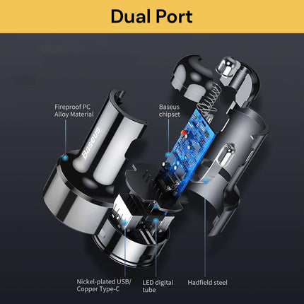 USB Type C Car Charger