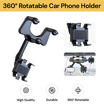 360° Rotatable and Retractable Car Phone Holder