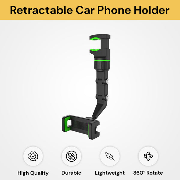 360° Retractable Car Phone Holder