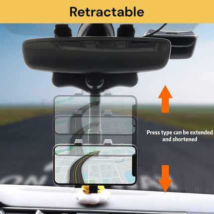 360° Rotatable and Retractable Car Phone Holder