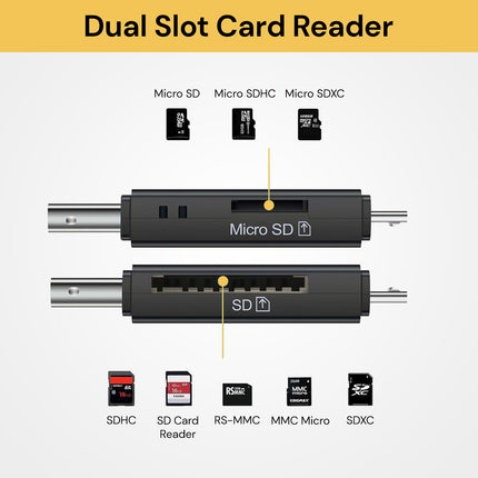 2 In 1 Micro USB OTG USB 2.0 Card Reader