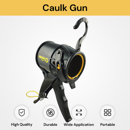 Siligun Compact Caulk Gun - Precision Application, Drip-Free