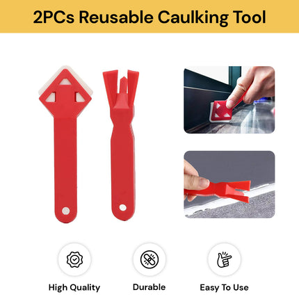 2PCs Reusable Caulking Tool